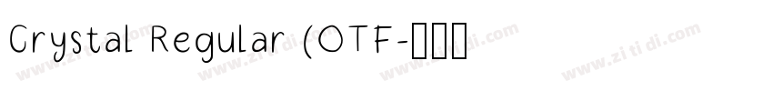 Crystal Regular (OTF字体转换